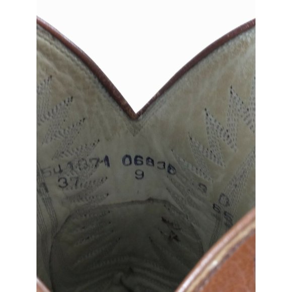 DAN POST 6836 Tan Brown Lizard Reptile Rodeo 9 - Picture 8 of 12